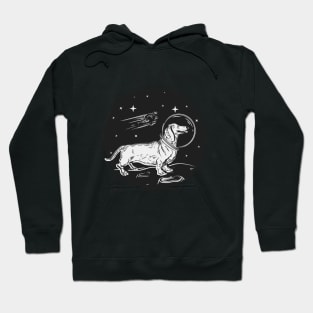 Astronaut dog in space Hoodie